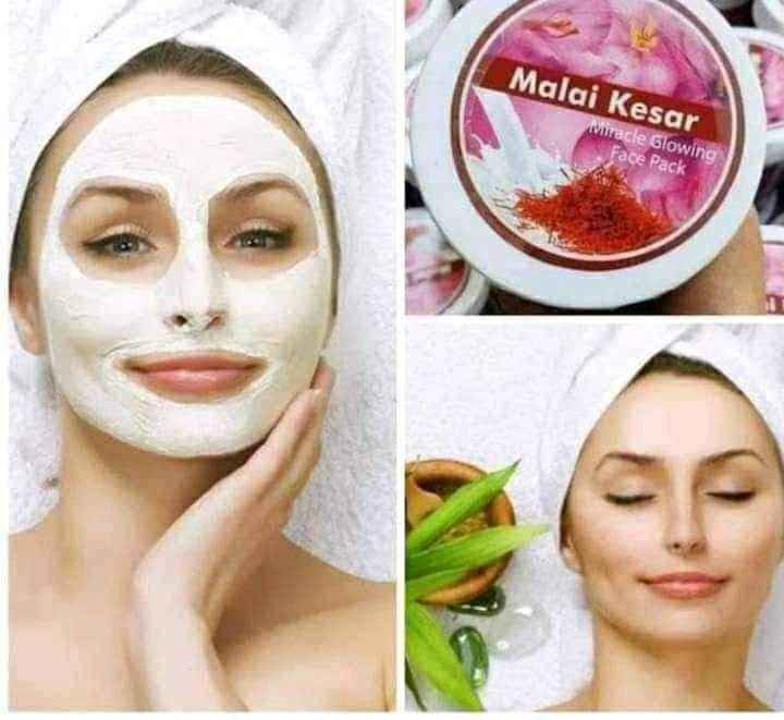 Malai Kesar Miracle Glowing Face Pack- 350ml Product Images 2