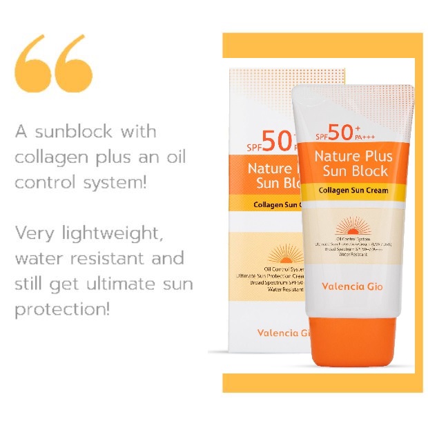 Valencia Gio Nature Plus Sun Block SPF 50+ Product Images 1