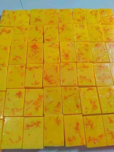 Saffron goat milk soap- 100gm(2 Pis) Product Images 1